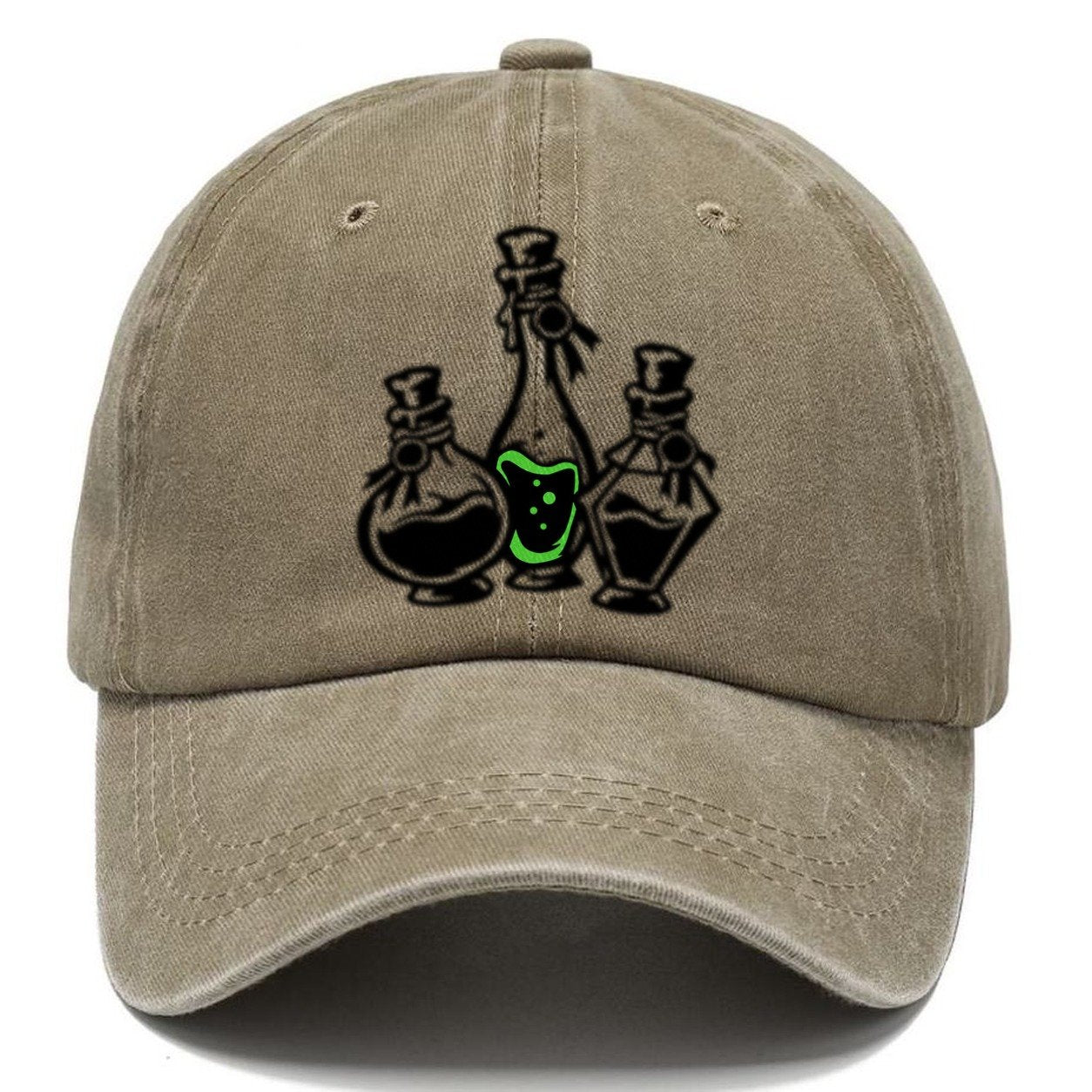 Apothecary Potion Bottle Trio Witch Magic Classic Cap – Warm Sand