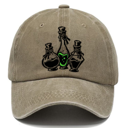 Apothecary Potion Bottle Trio Witch Magic Classic Cap – Warm Sand
