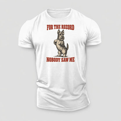 Scottish Terrier Dog Declarations Cotton T-Shirt – White