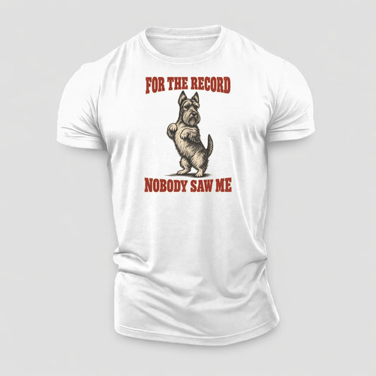 Scottish Terrier Dog Declarations Cotton T-Shirt – White