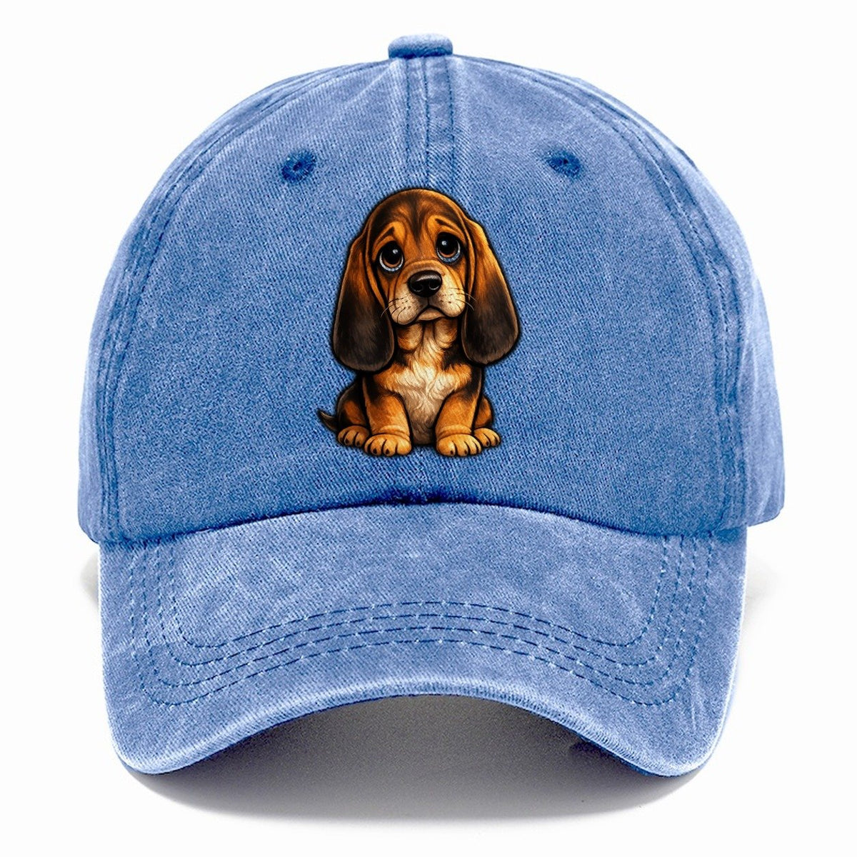 Bloodhound Sitting Sweetheart Classic Cap – Summer Sky
