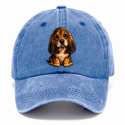 Bloodhound Sitting Sweetheart Classic Cap – Summer Sky