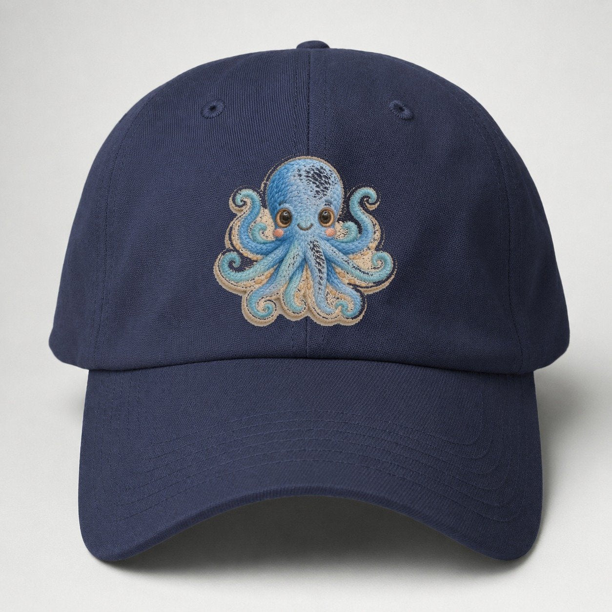 Pufferfish Puff Hello Sea Sprite Baseball Cap – Twilight Navy
