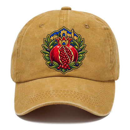 Pomegranate Emblem Jerusalem Classic Cap – Golden Harvest