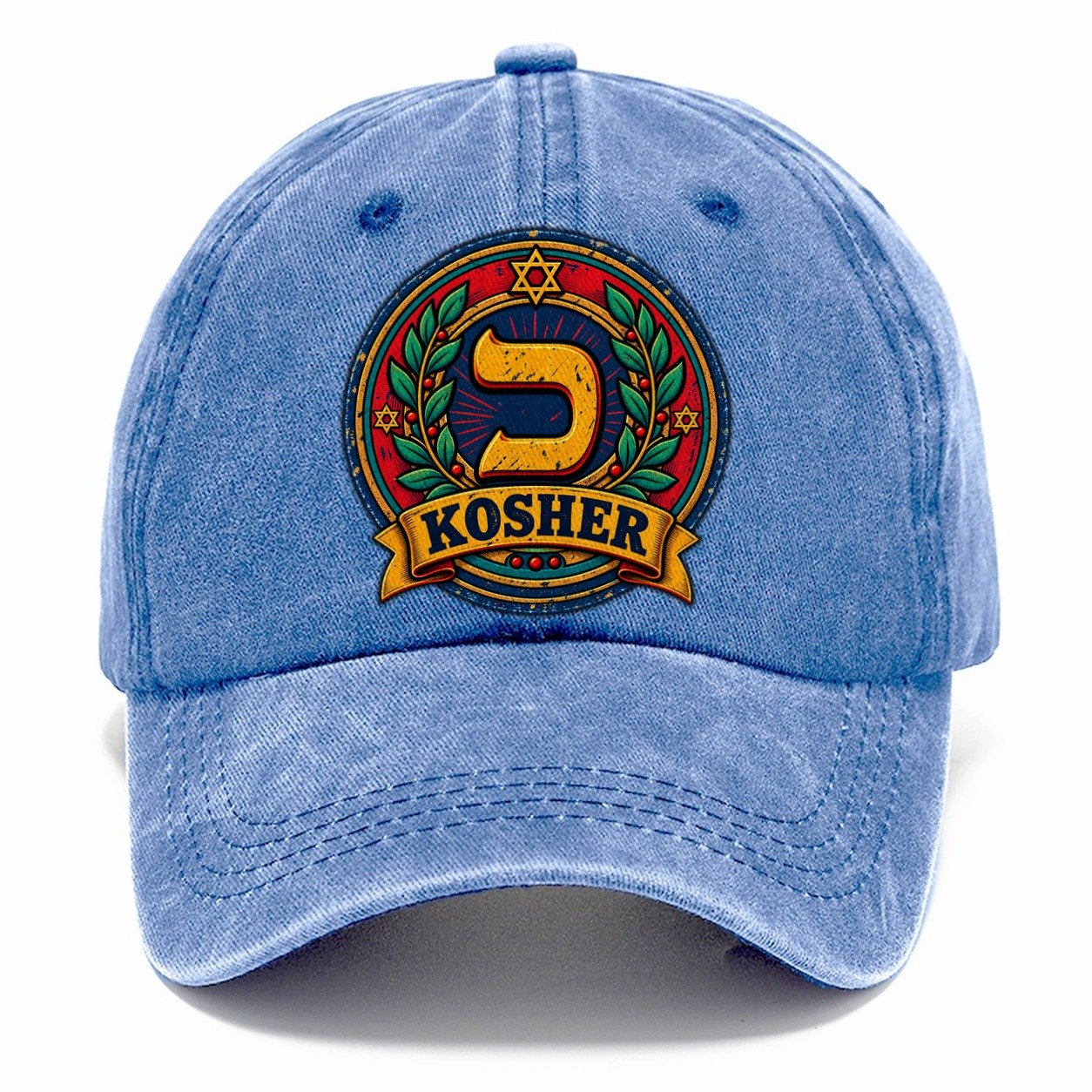 Kosher Stamp Judaism Heritage Classic Cap – Summer Sky