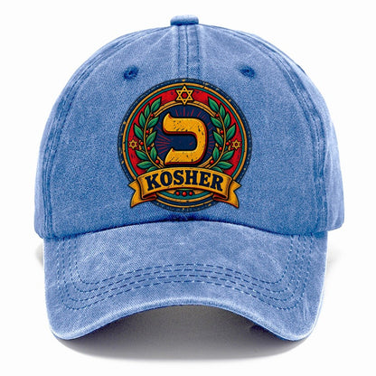 Kosher Stamp Judaism Heritage Classic Cap – Summer Sky