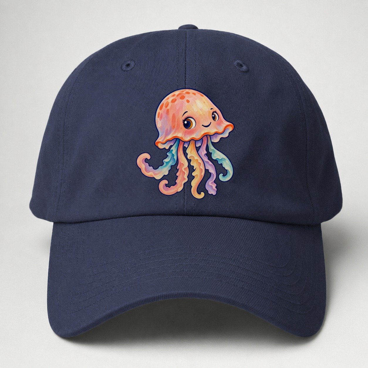 Jellyfish Bell Tilt Sea Sprite Baseball Cap – Twilight Navy