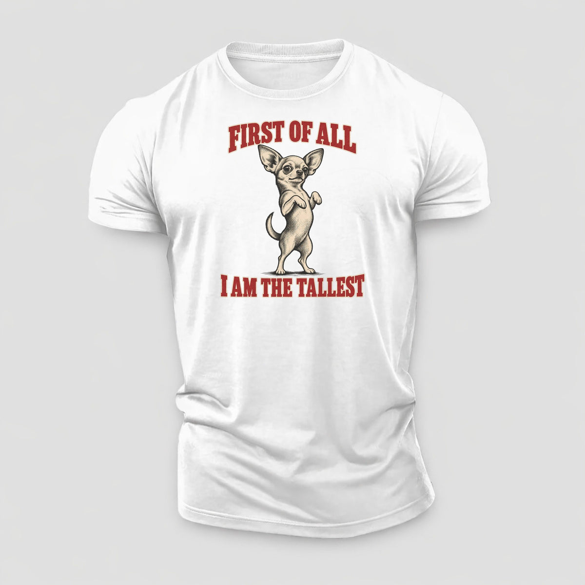 Chihuahua Dog Declarations Cotton T-Shirt – White