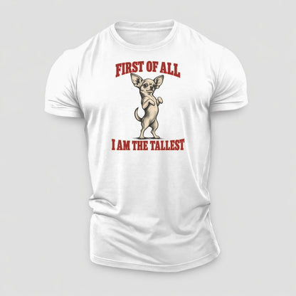 Chihuahua Dog Declarations Cotton T-Shirt – White