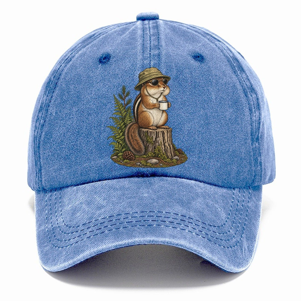 Chipmunk Pocket Coffee Slow Camp Club Classic Cap – Summer Sky
