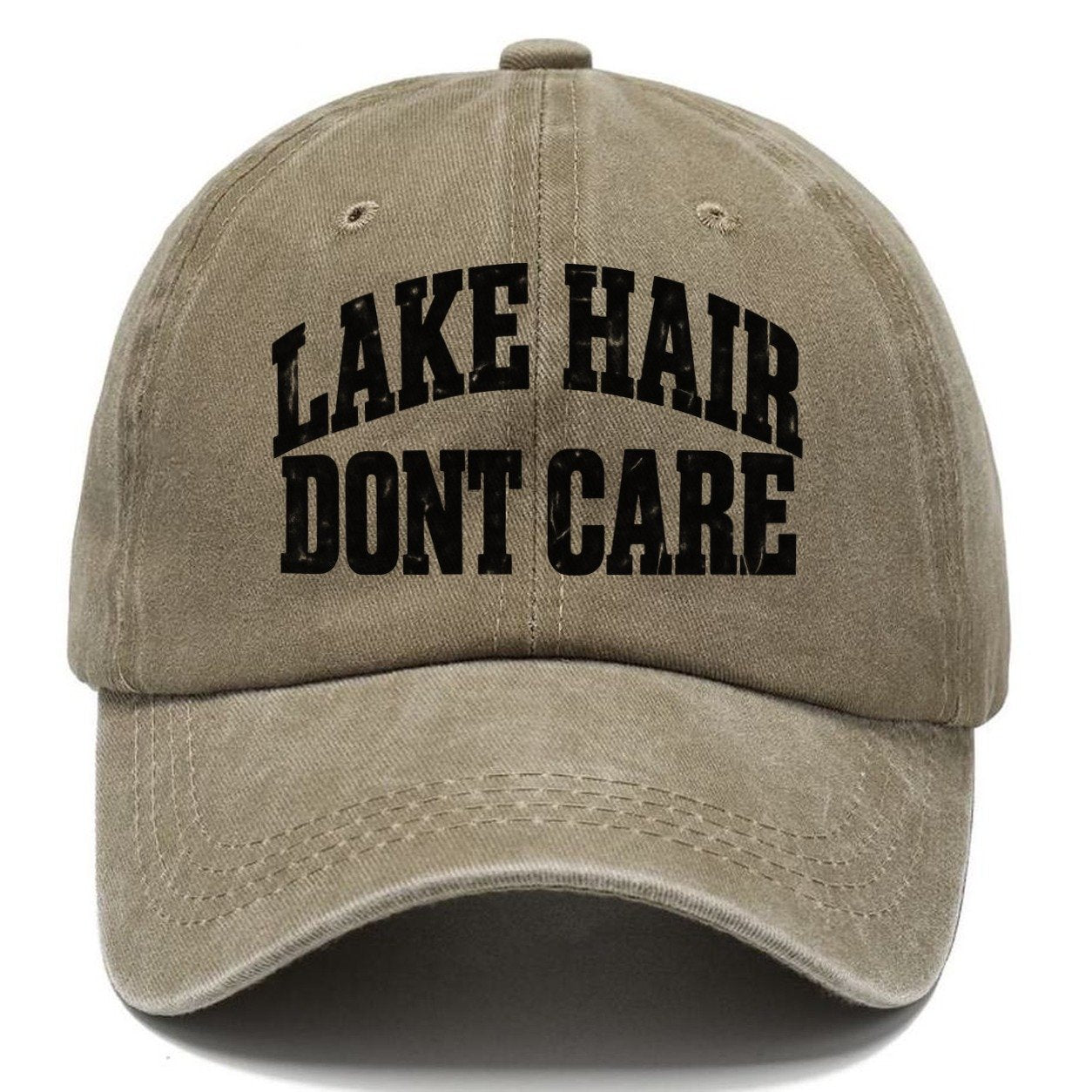 Lake Hair Dont Care Fishing Club Classic Cap – Warm Sand