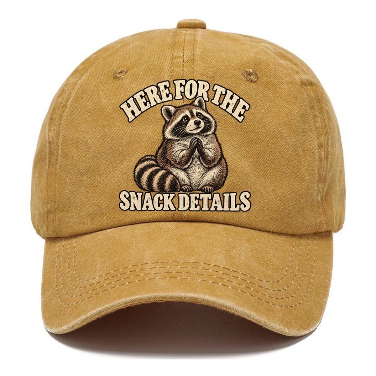 Raccoon Snack Details Character Club Classic Cap – Golden Harvest