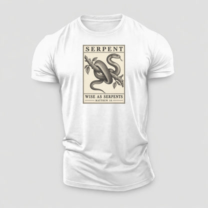 Serpent Specimen Plate Creature Canticle Cotton T-Shirt – White