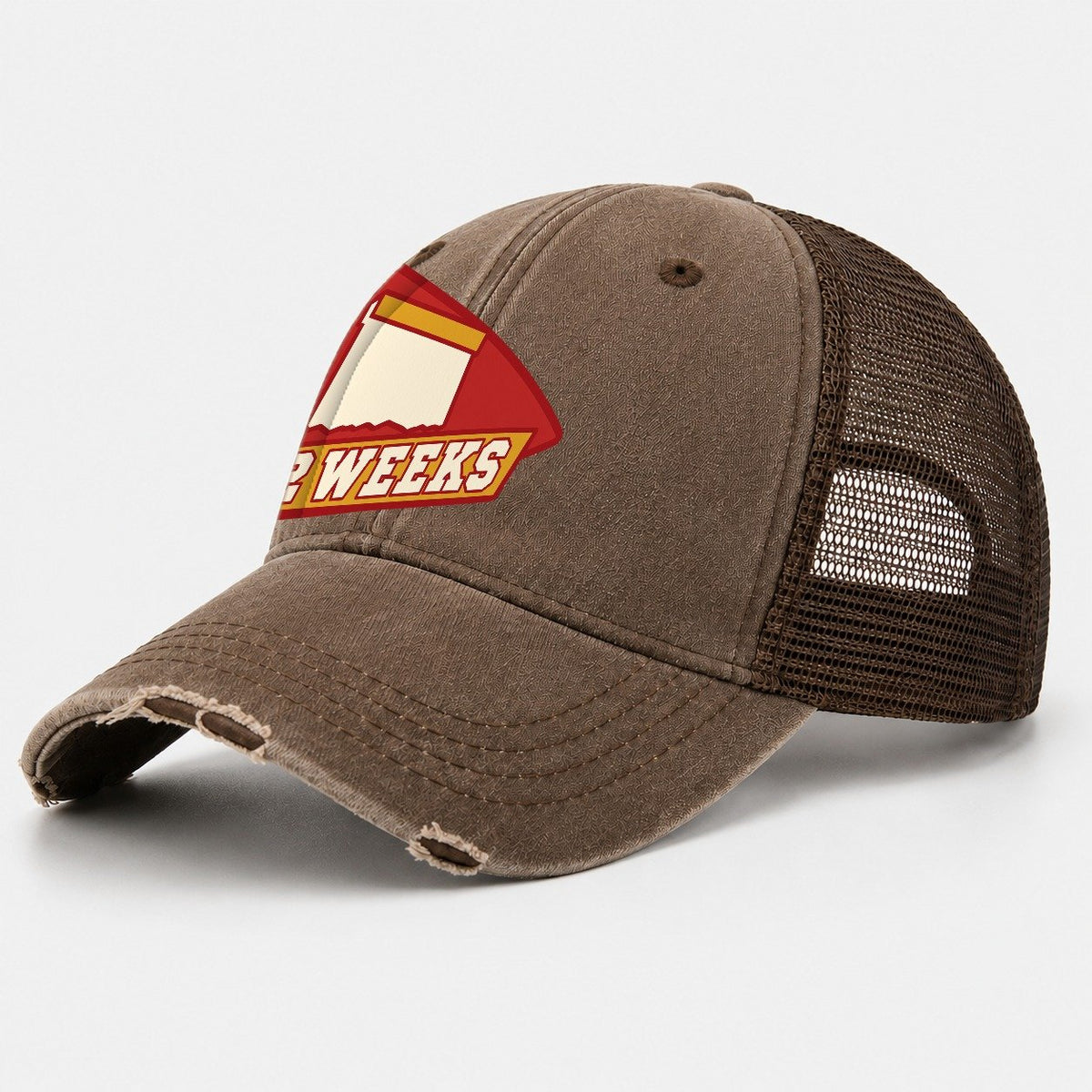 Two Weeks Washed Trucker Hat – Coffee