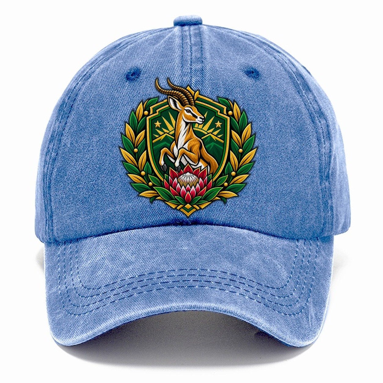 South Africa Heraldic Crest Country Logos Classic Cap – Summer Sky