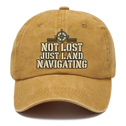 Not Lost Just Land Navigating Barracks Wit Classic Cap – Golden Harvest