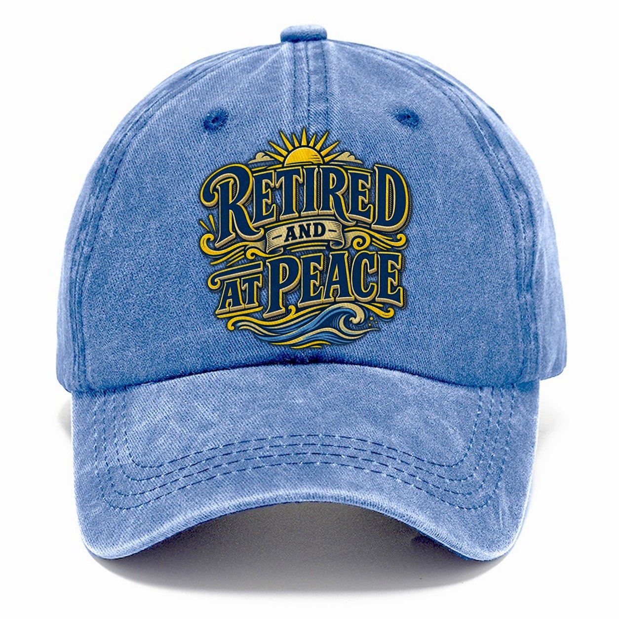 Retired And At Peace Retired Living Classic Cap – Summer Sky