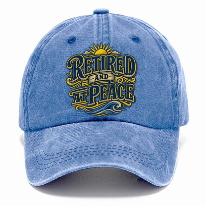 Retired And At Peace Retired Living Classic Cap – Summer Sky
