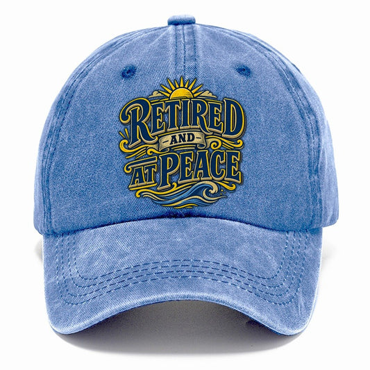Retired And At Peace Retired Living Classic Cap – Summer Sky