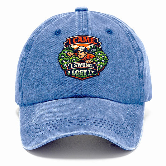 I Came I Swung I Lost It Golf Classic Cap – Summer Sky