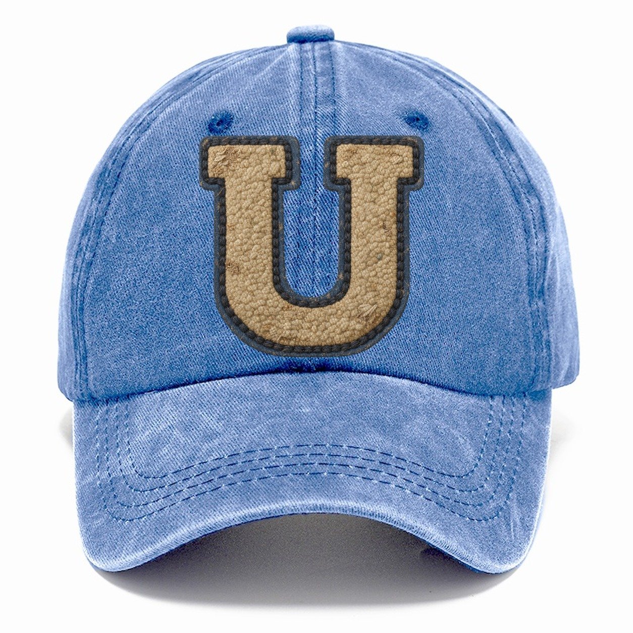 Varsity Chenille U Monogram Classic Cap – Summer Sky