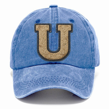 Varsity Chenille U Monogram Classic Cap – Summer Sky