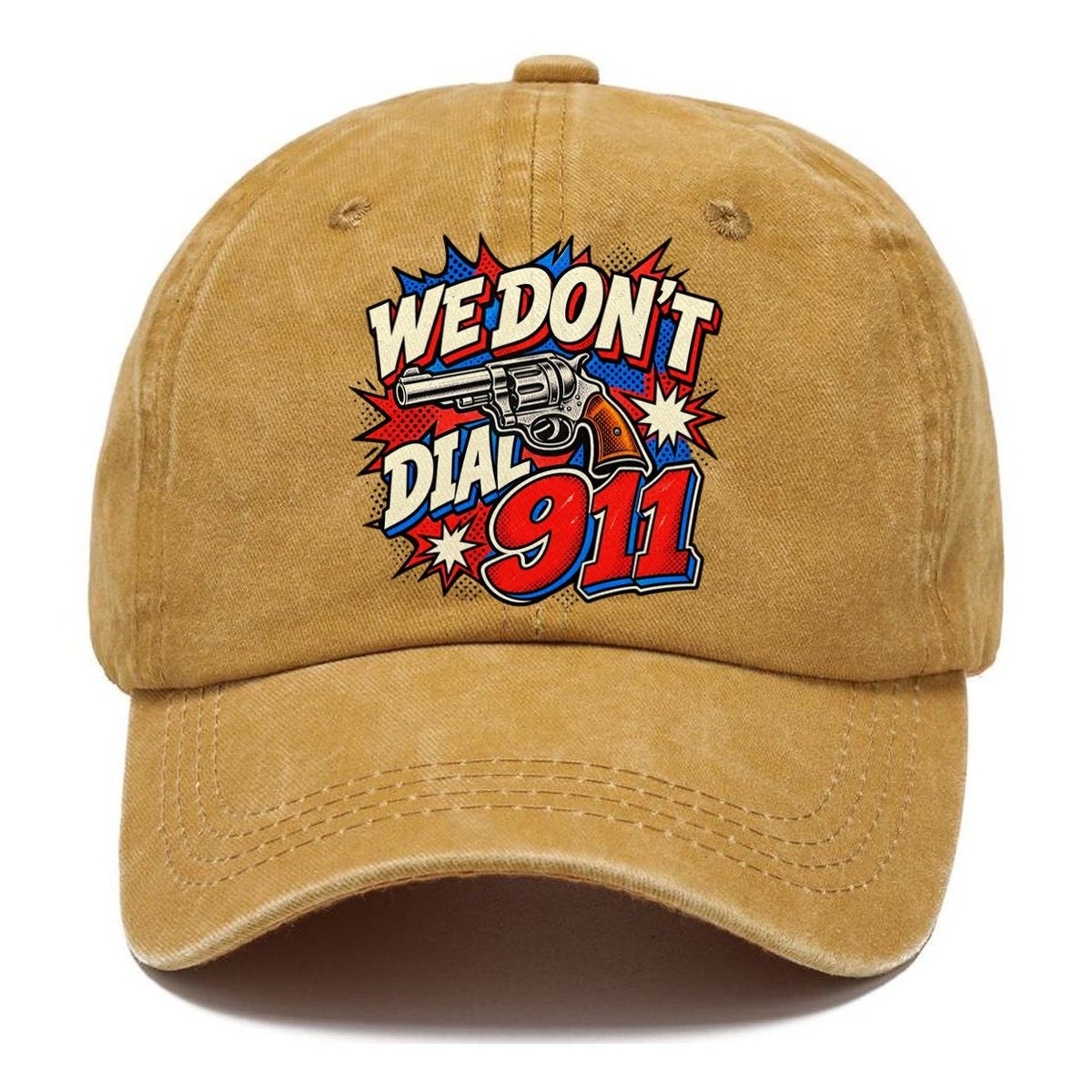 Comic Pop Burst We Don't Dial 911 Classic Cap – Golden Harvest