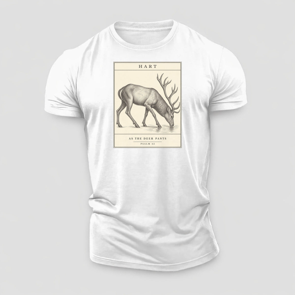 Hart Specimen Plate Creature Canticle Cotton T-Shirt – White