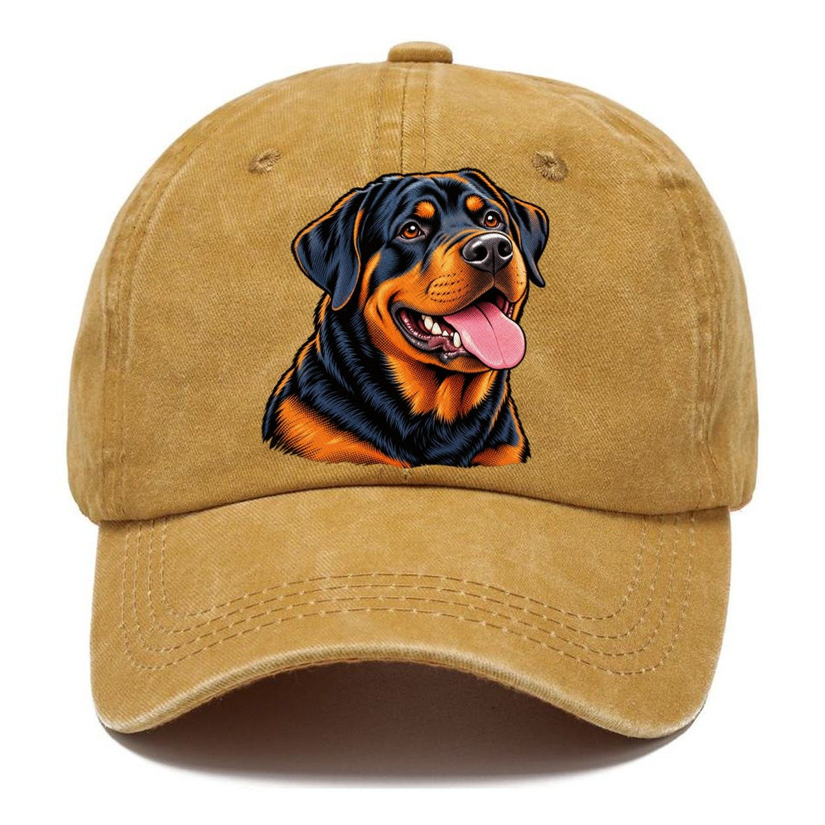 Rottweiler Portrait Classic Cap – Golden Harvest