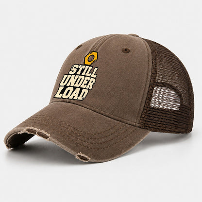 Still Under Load Heavy Duty Washed Trucker Hat – Coffee