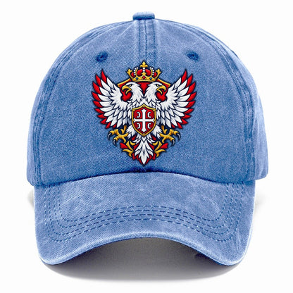 Serbia Minimal Emblem Country Logos Classic Cap – Summer Sky