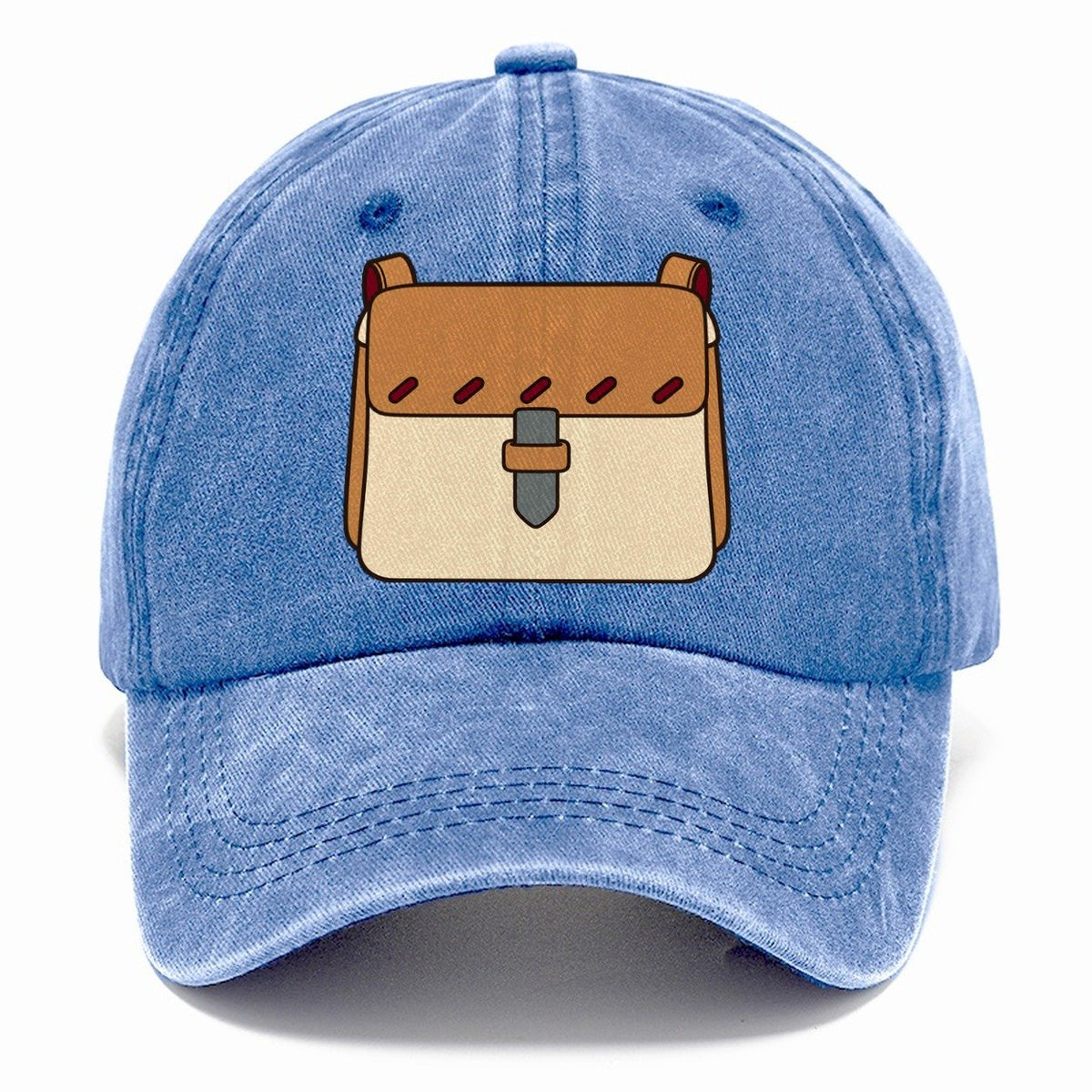 Small Satchel Study Leathercraft Classic Cap – Summer Sky