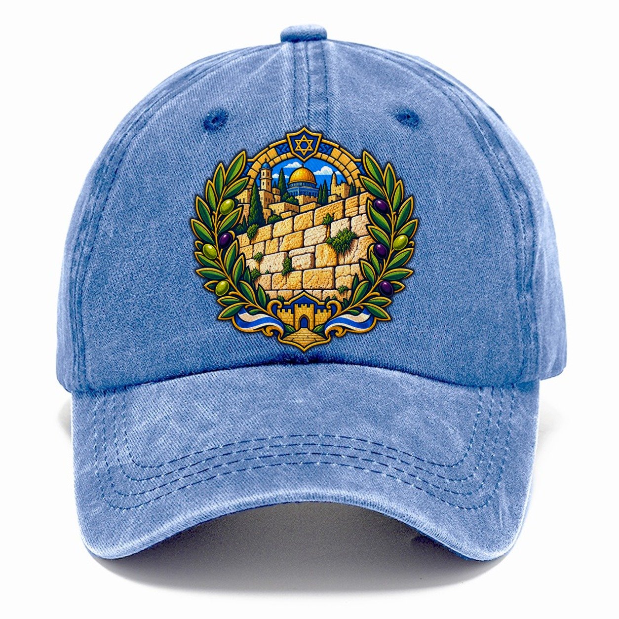 Western Wall Stones Jerusalem Classic Cap – Summer Sky
