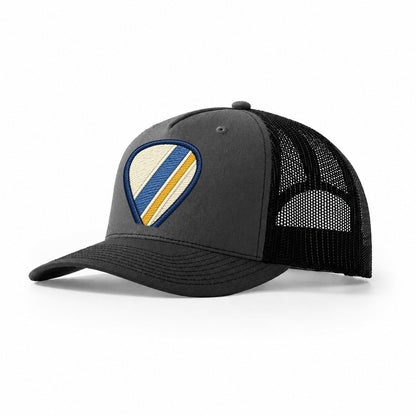 Guitar Pick Tiny Solo Marks Trucker Hat – Dark Grey Black