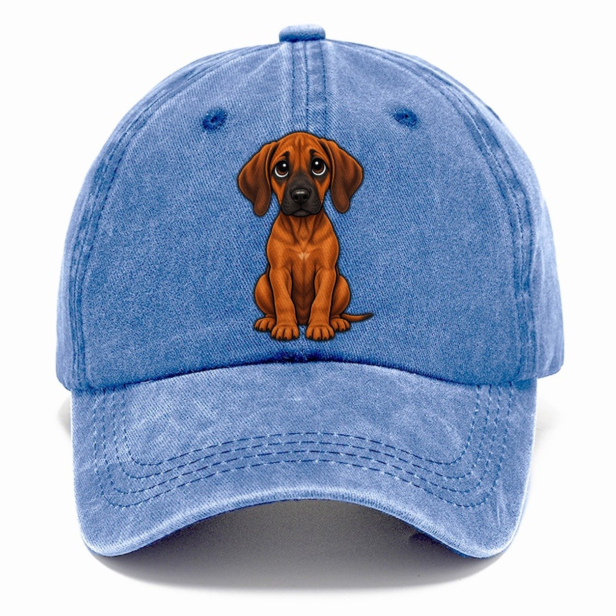 Rhodesian Ridgeback Sitting Sweetheart Classic Cap – Summer Sky