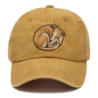Whippet Curled Asleep Fan Favorites Classic Cap – Golden Harvest