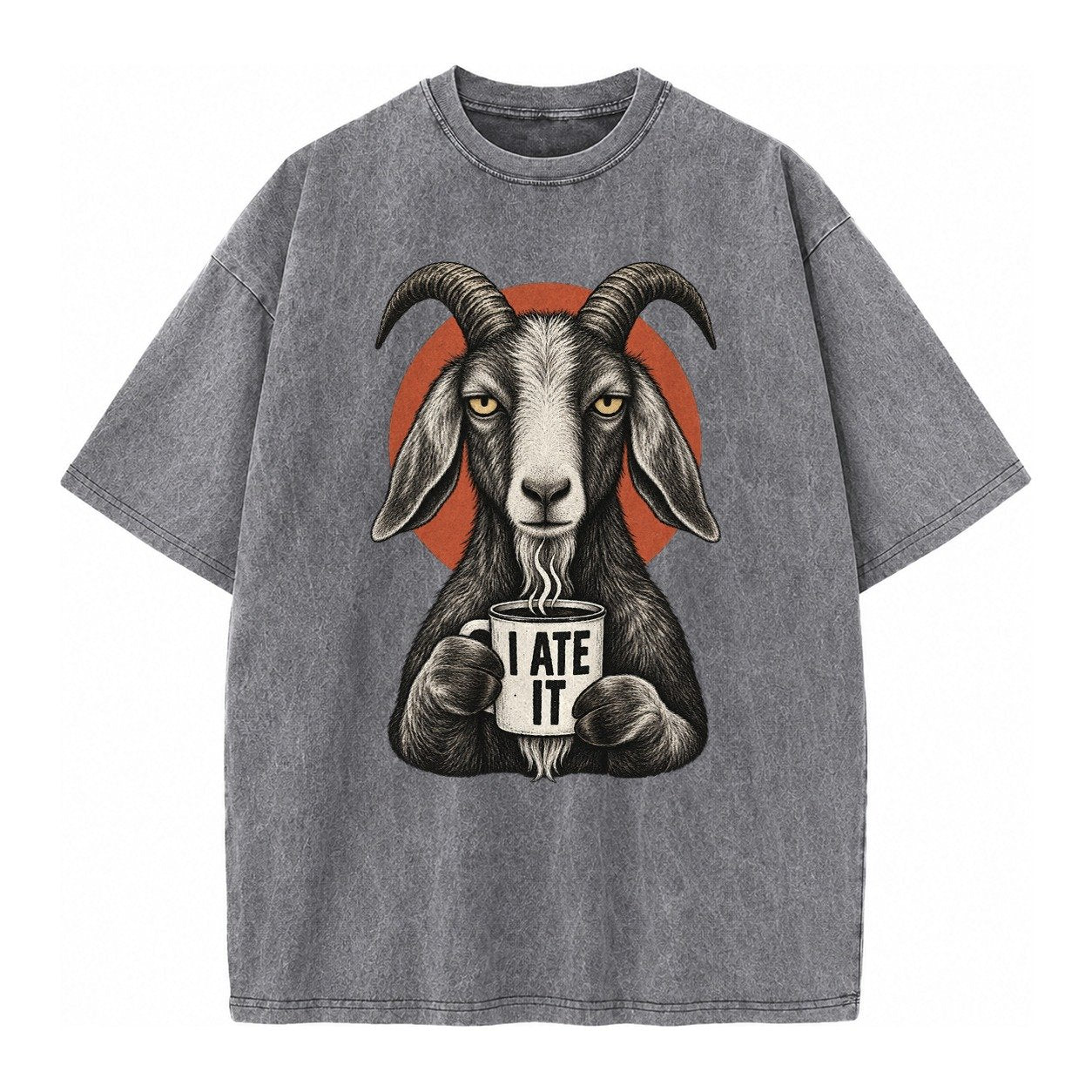 Goat Mug Truths Vintage T-shirt – Grey