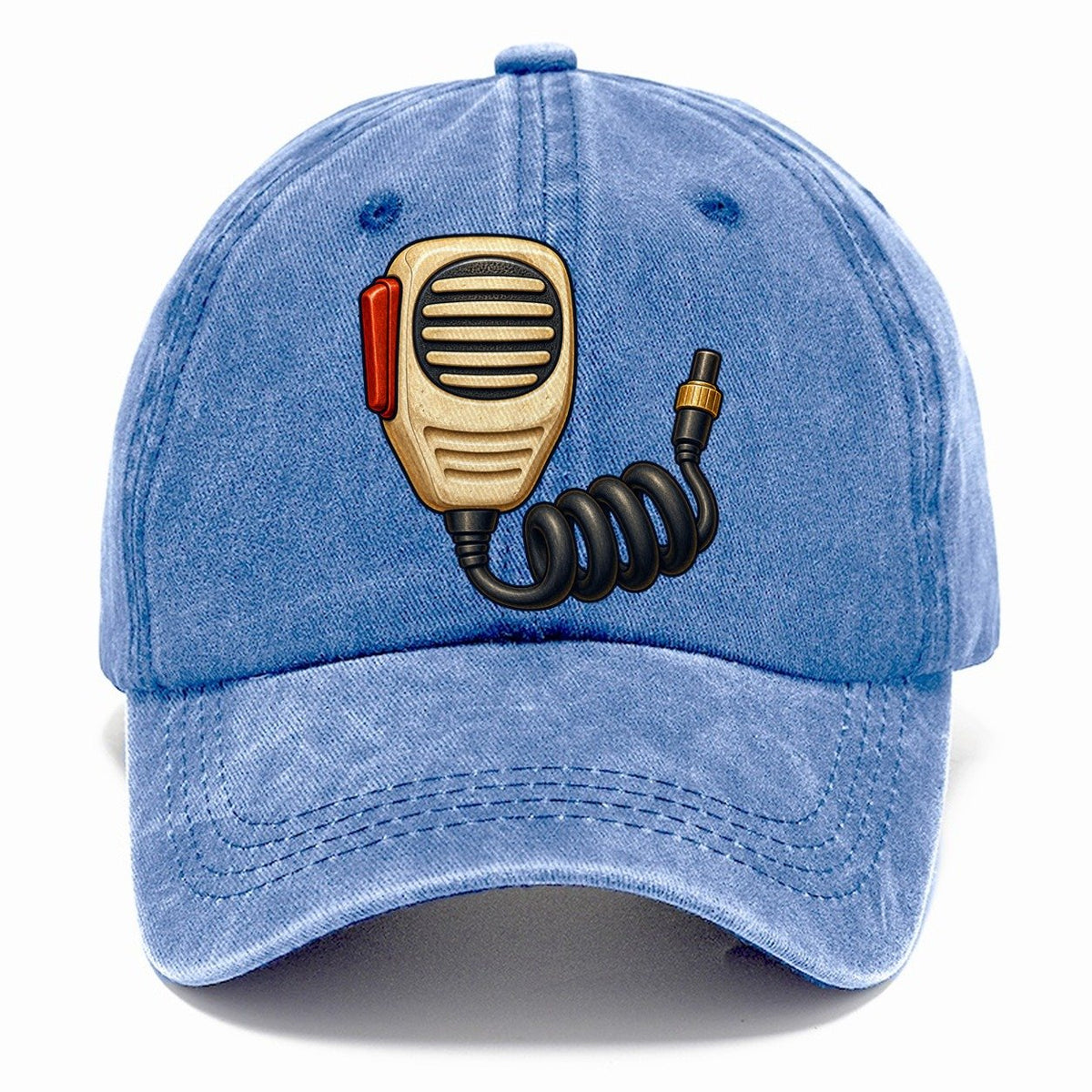 Hand Mic And Coiled Cord Amateur Radio Classic Cap – Summer Sky