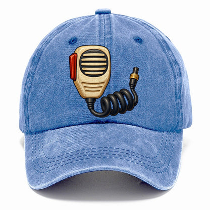 Hand Mic And Coiled Cord Amateur Radio Classic Cap – Summer Sky