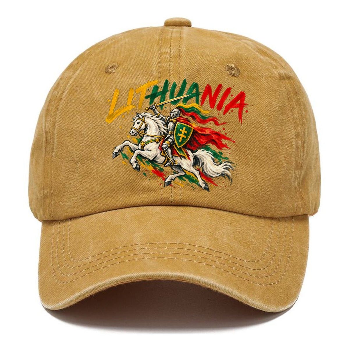 Lithuania Retro Badge Classic Cap – Golden Harvest