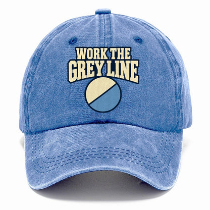 Work The Grey Line Amateur Radio Classic Cap – Summer Sky