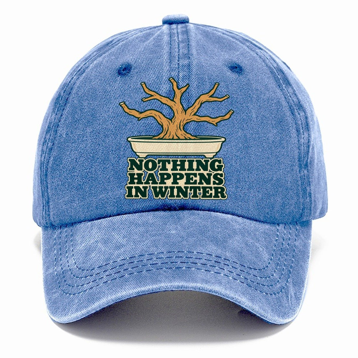 Nothing Happens In Winter Bonsai Classic Cap – Summer Sky