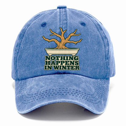 Nothing Happens In Winter Bonsai Classic Cap – Summer Sky