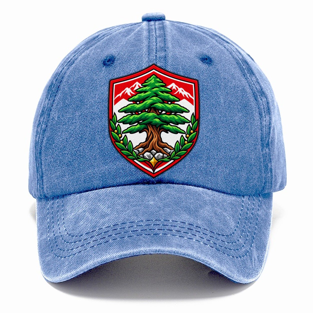 Lebanon Minimal Emblem Country Logos Classic Cap – Summer Sky