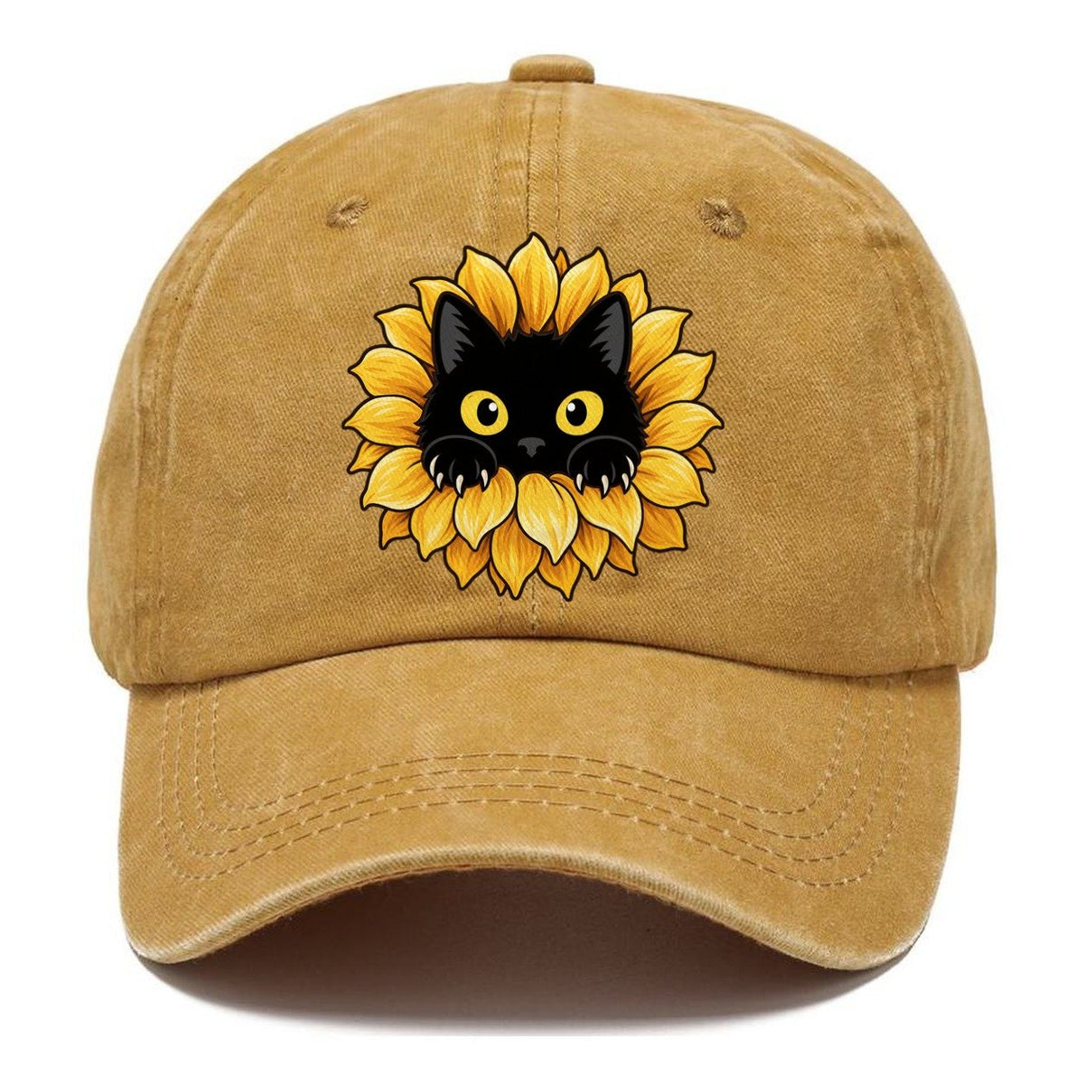 Black Cat Sunflower Fan Favorites Classic Cap – Golden Harvest