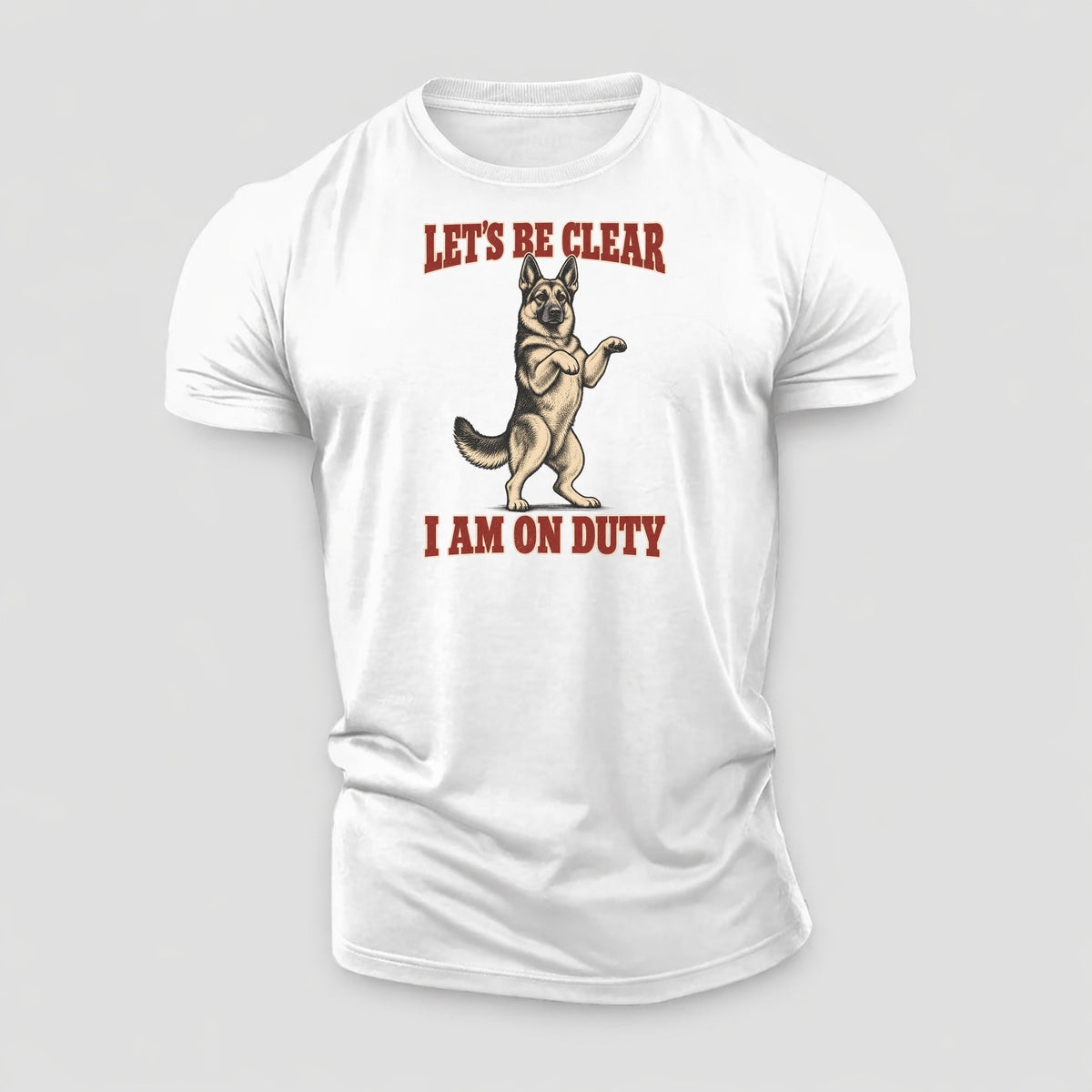 German Shepherd Dog Declarations Cotton T-Shirt – White