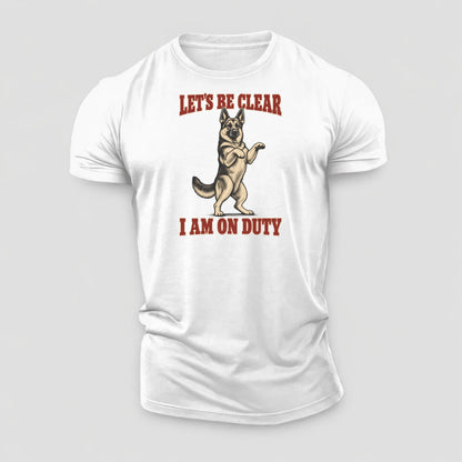 German Shepherd Dog Declarations Cotton T-Shirt – White