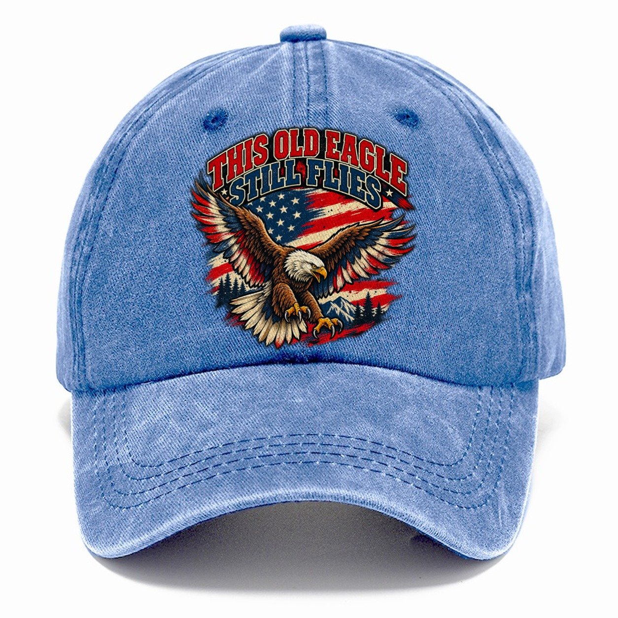 This Old Eagle Still Flies Old Man Strong Classic Cap – Summer Sky