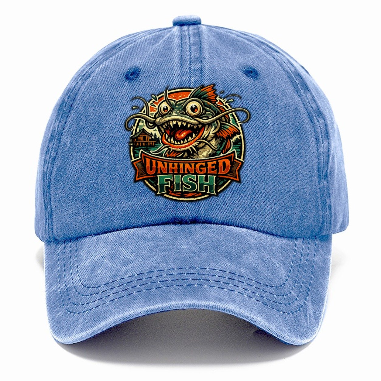 Unhinged Fish Catfish Classic Cap – Summer Sky