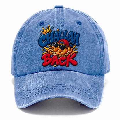 Challah Back Retro Judaism Heritage Classic Cap – Summer Sky